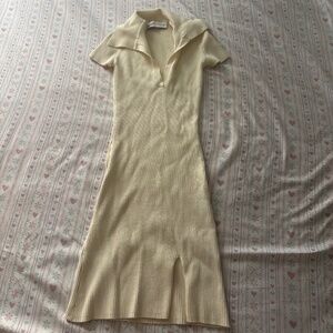 Bershka cream dress